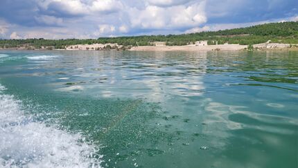 Lappwaldsee, Bootsfahrt während des FLÖZerfestes 2024